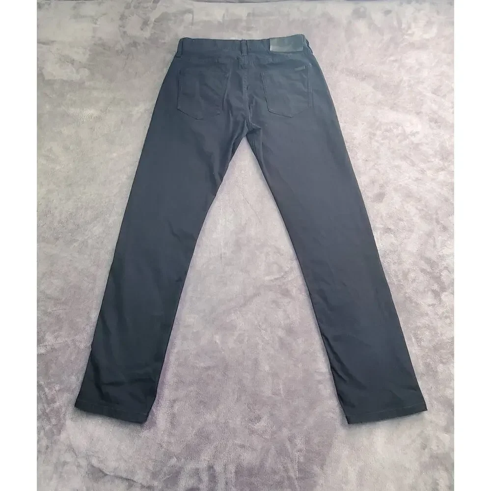 Armani Exchange Jeans Mens Sz 30 Black Straight Leg Stretch Denim Pants C22-32
